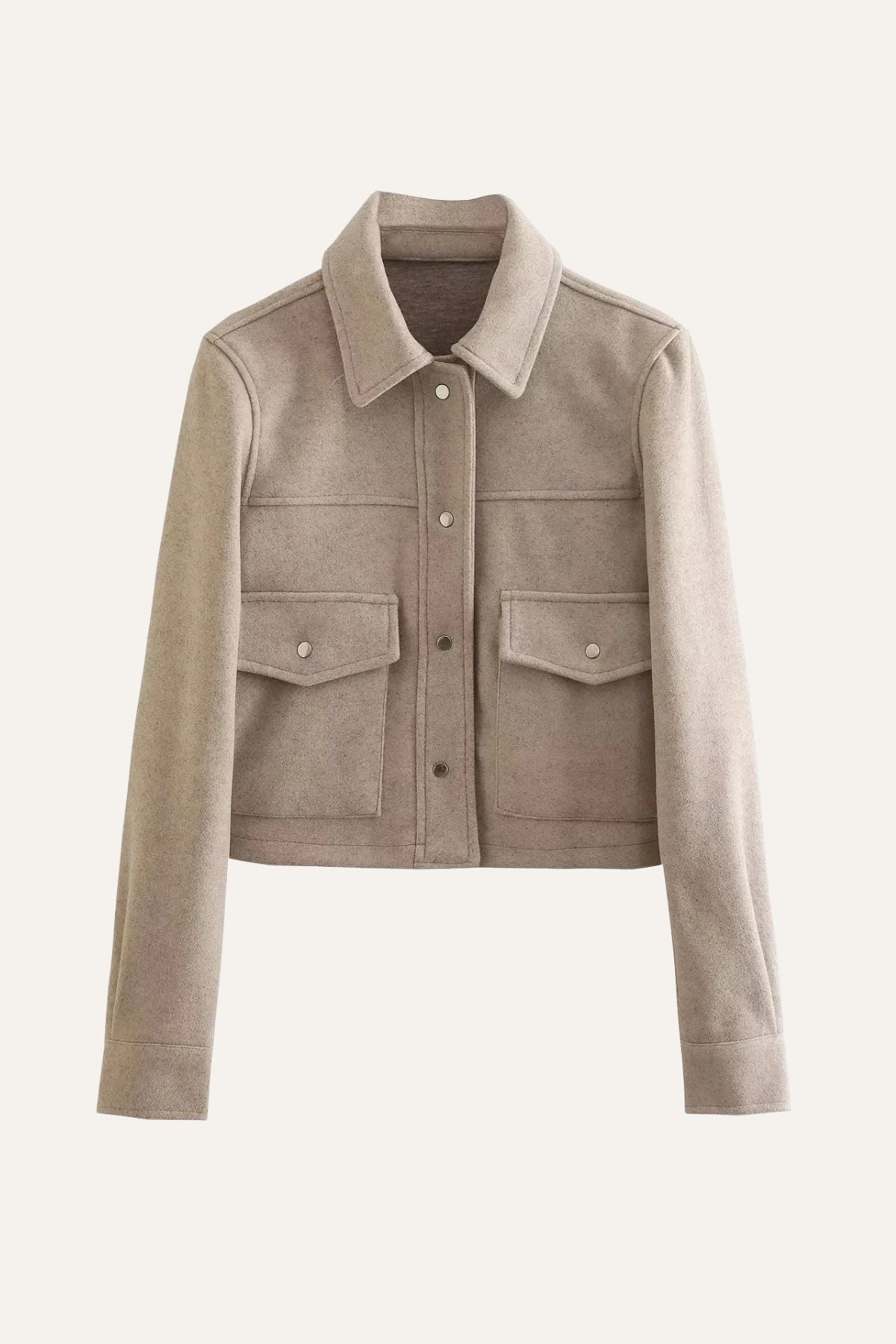 Maison Edit | Wool-Blend Cropped Jacket
