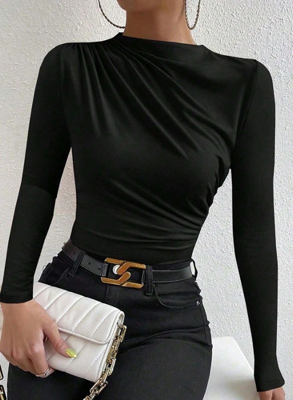 Penrose - Diagonal Drape Long-Sleeve