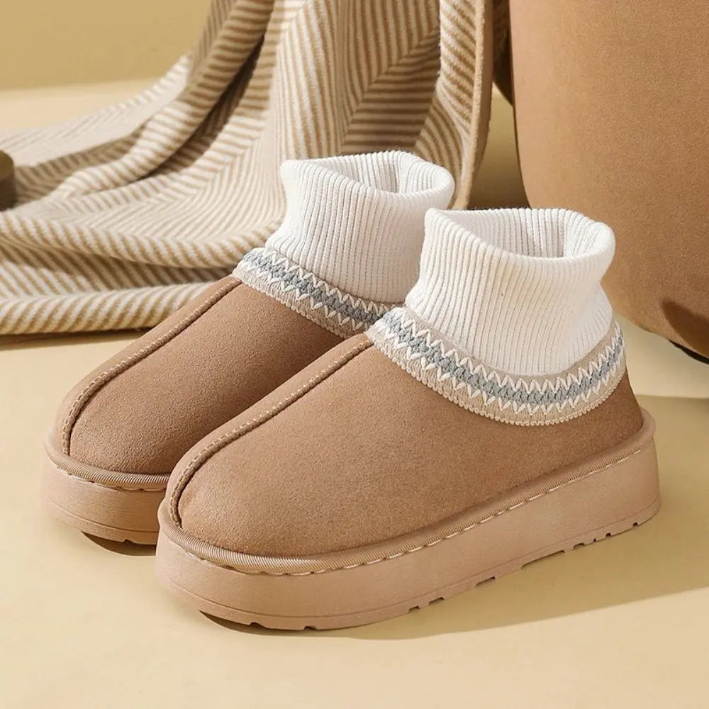 Cozy Sock Platform Slippers