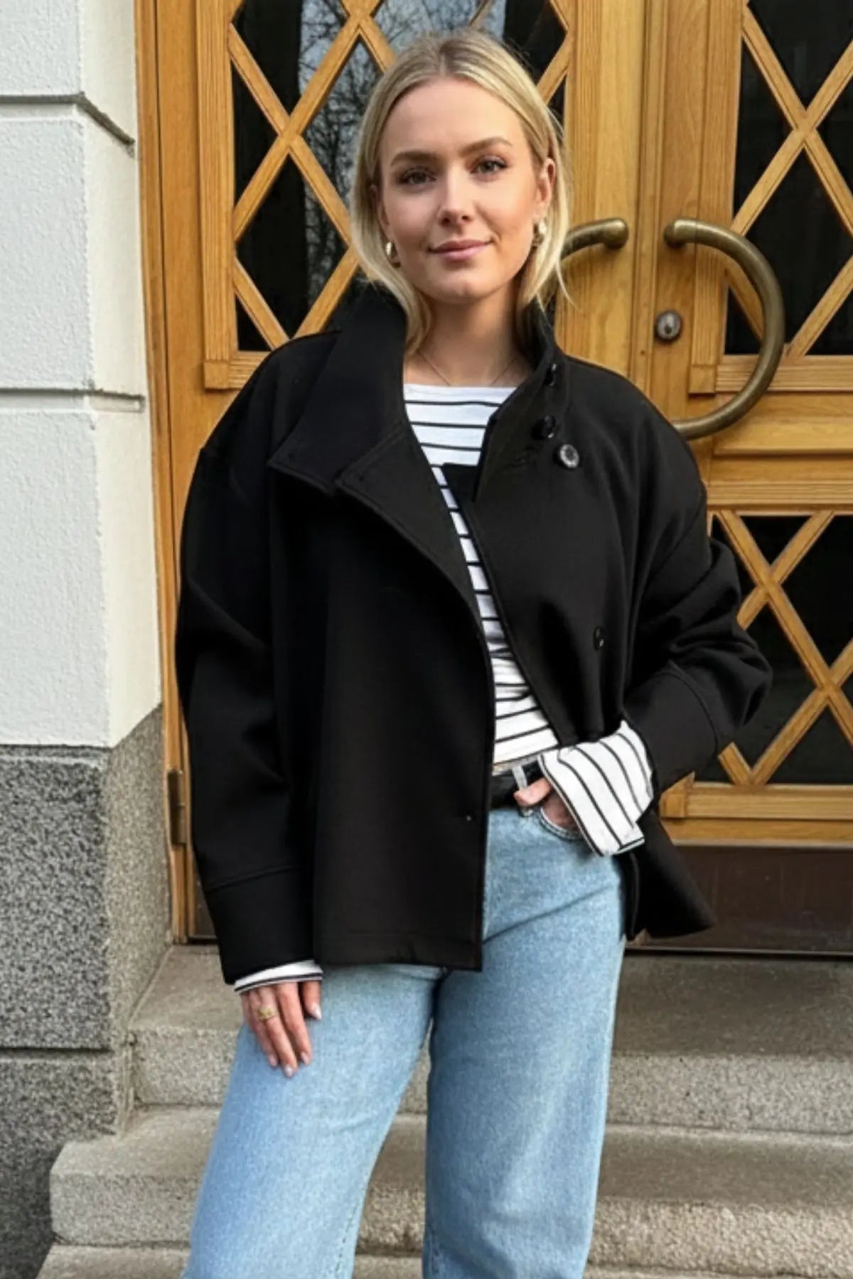 Everlane Edit | Double-Breasted High Collar