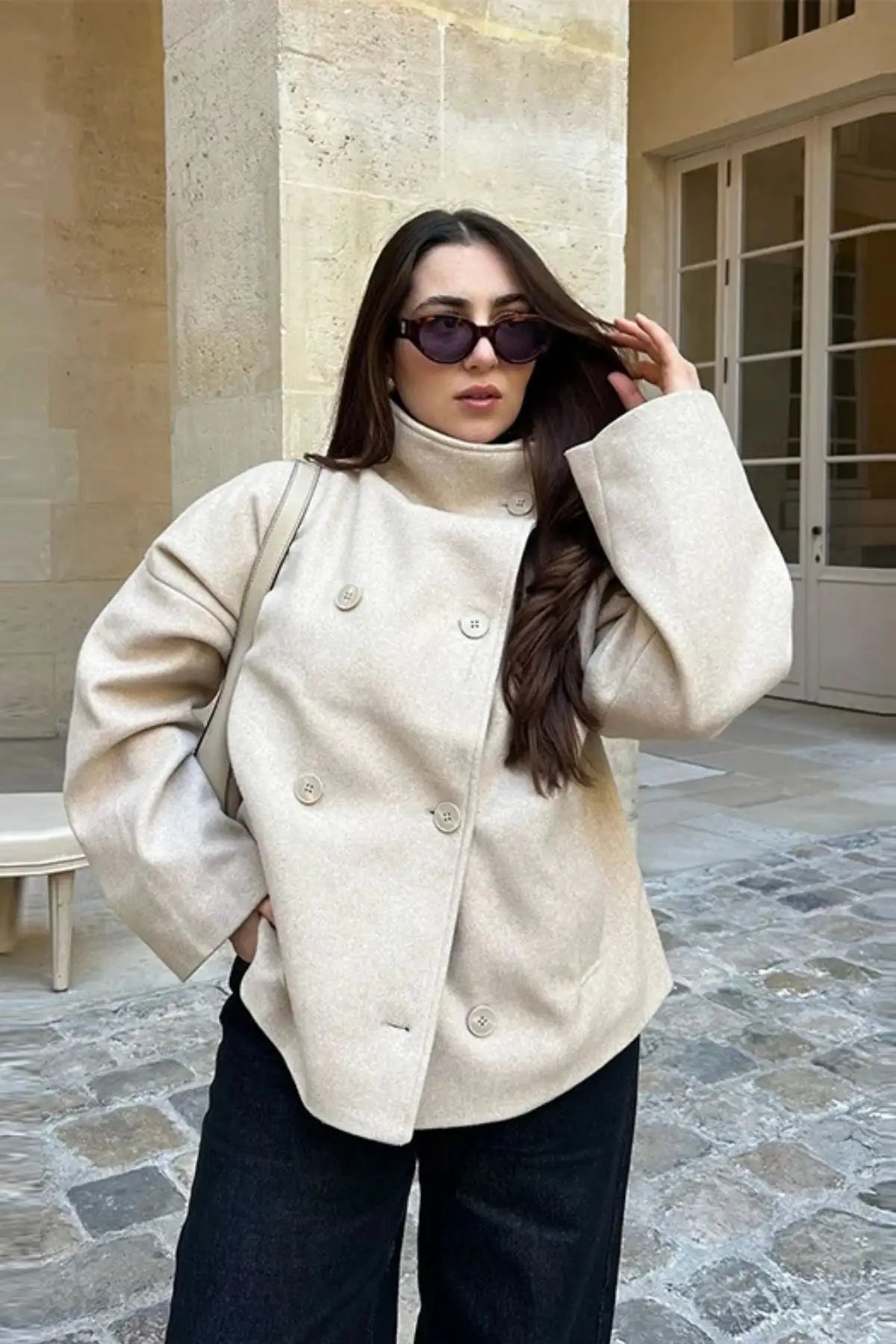 Everlane Edit | Double-Breasted High Collar