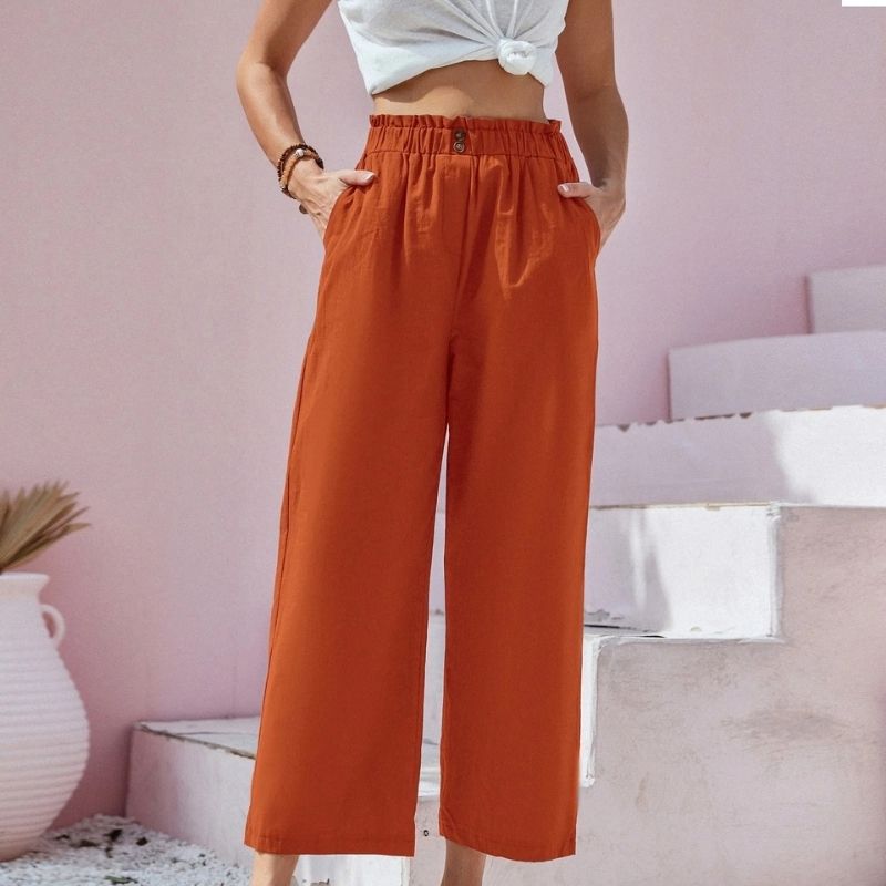 High-Waisted Wide Leg Pants