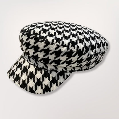 Belleville Houndstooth Flat Beret