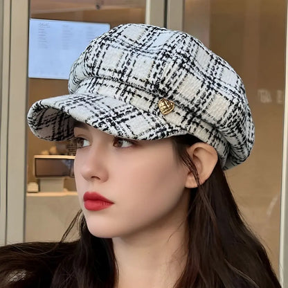 Breton Plaid Baker Cap