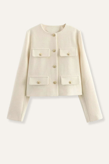 Sienne | Textured Cropped Jacket