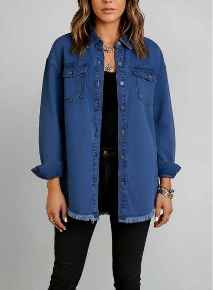 The Longline Denim Shirt