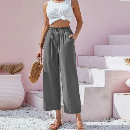 High-Waisted Wide Leg Pants
