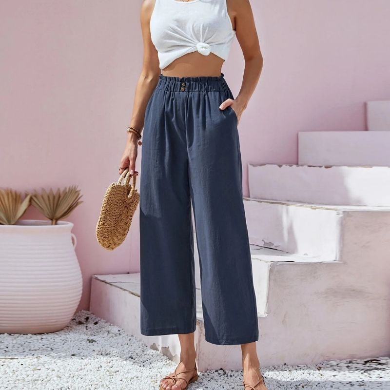 High-Waisted Wide Leg Pants