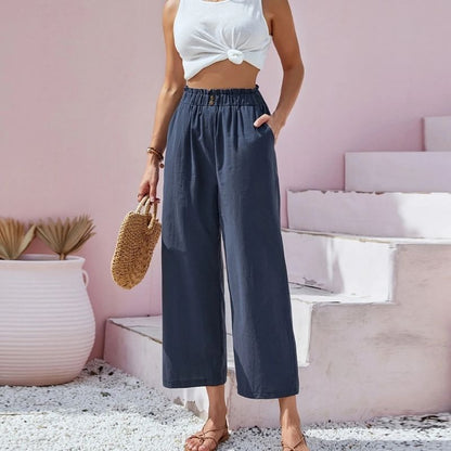 High-Waisted Wide Leg Pants