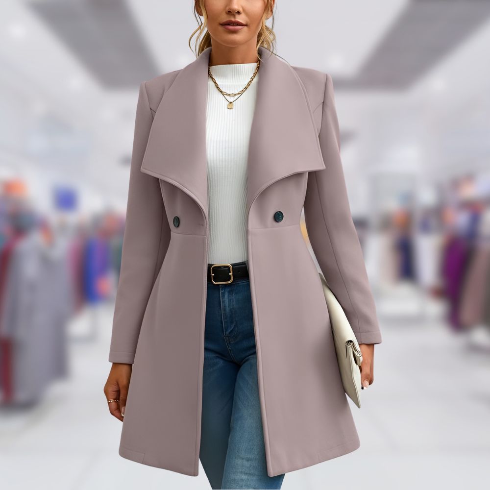 Rutherford — Double-Breasted Flare Coat