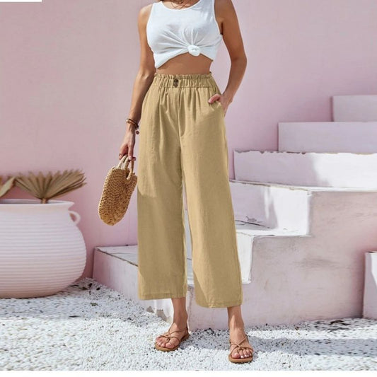 High-Waisted Wide Leg Pants