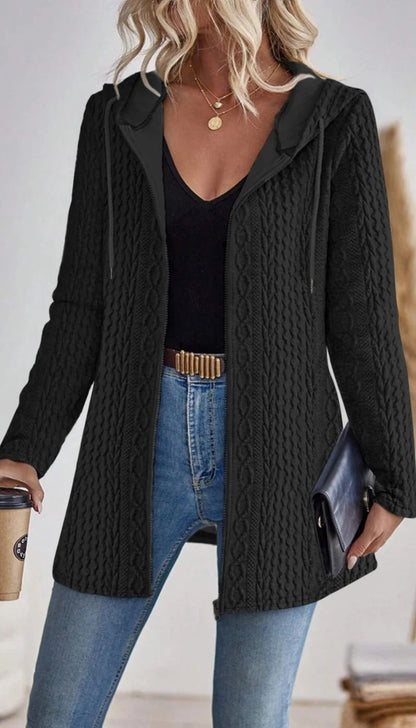 Laurelle Cable Hooded Zip