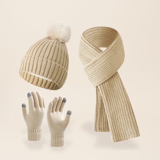 Winter Luxe | 3-Piece Unisex Ribbed Knit Set. Limited Time Free Shipping