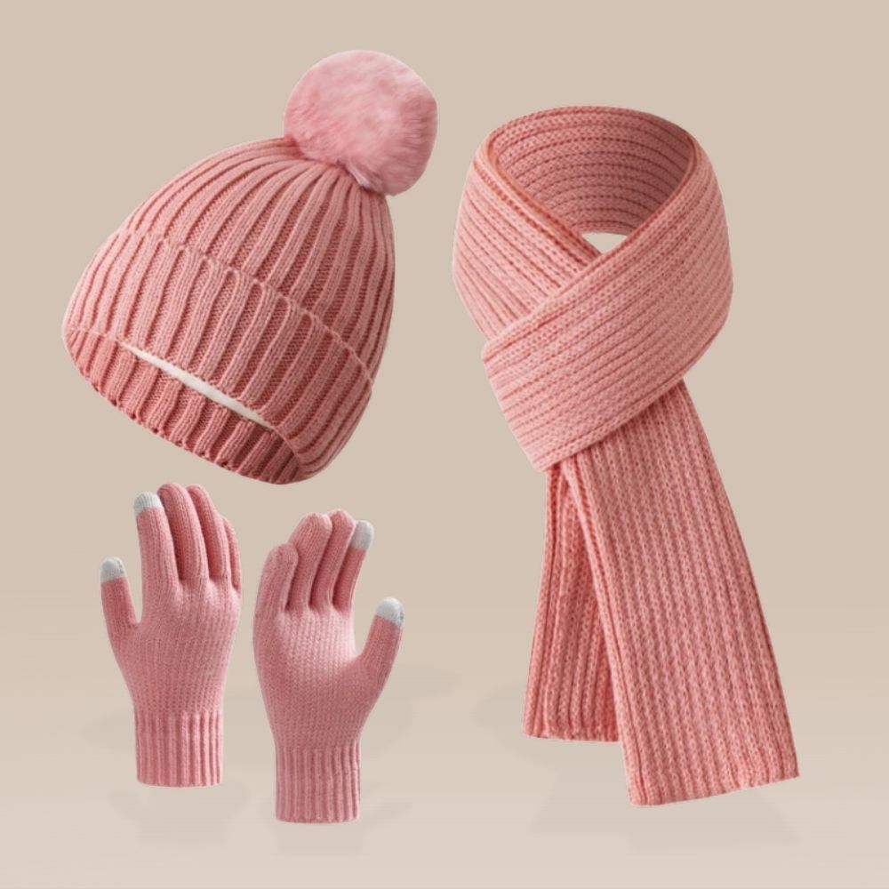 Winter Luxe | 3-Piece Unisex Ribbed Knit Set. Limited Time Free Shipping