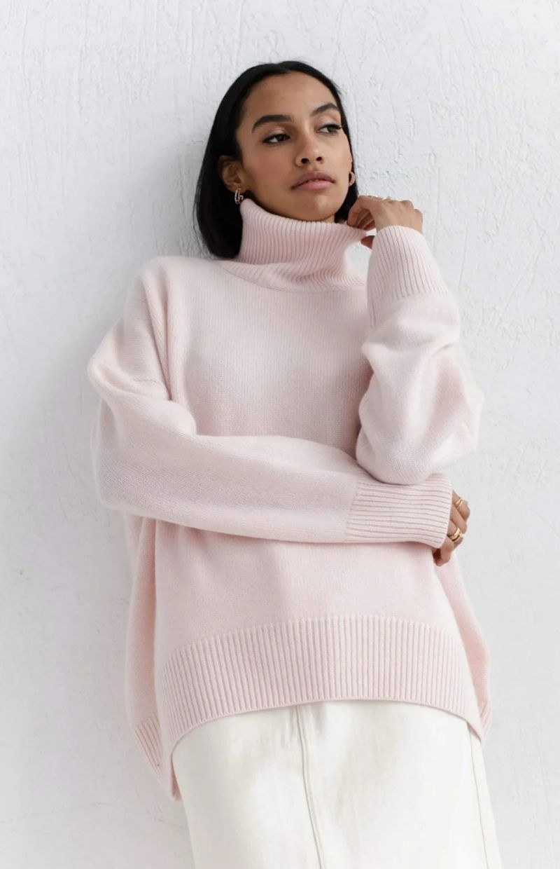 Elara Mock Neck Pullover