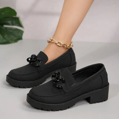 Meredith Chain-Trim Loafer