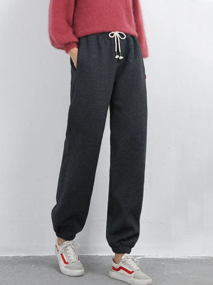 Alexandra | Women’s Winter Warm Fleece Trousers - Thick, Cozy, and Stylish! - Solaced Living