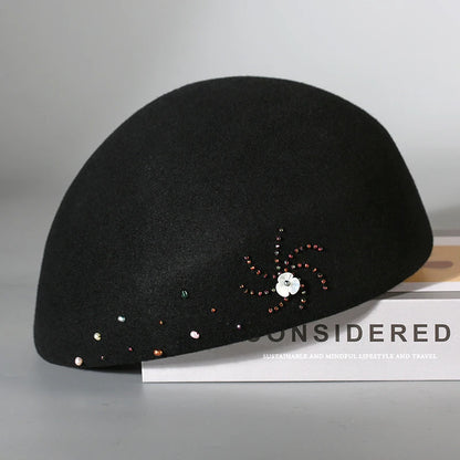 Bordeaux Hand-Felt Wool Beret