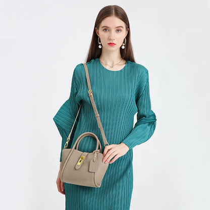 Juliette Classic Leather Bucket Bag