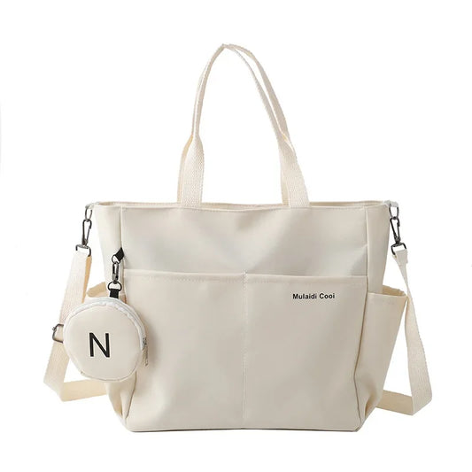 Canvas Tote Bag – Versatile Shoulder & Crossbody Handbag for Women | Functional Everyday Bag"