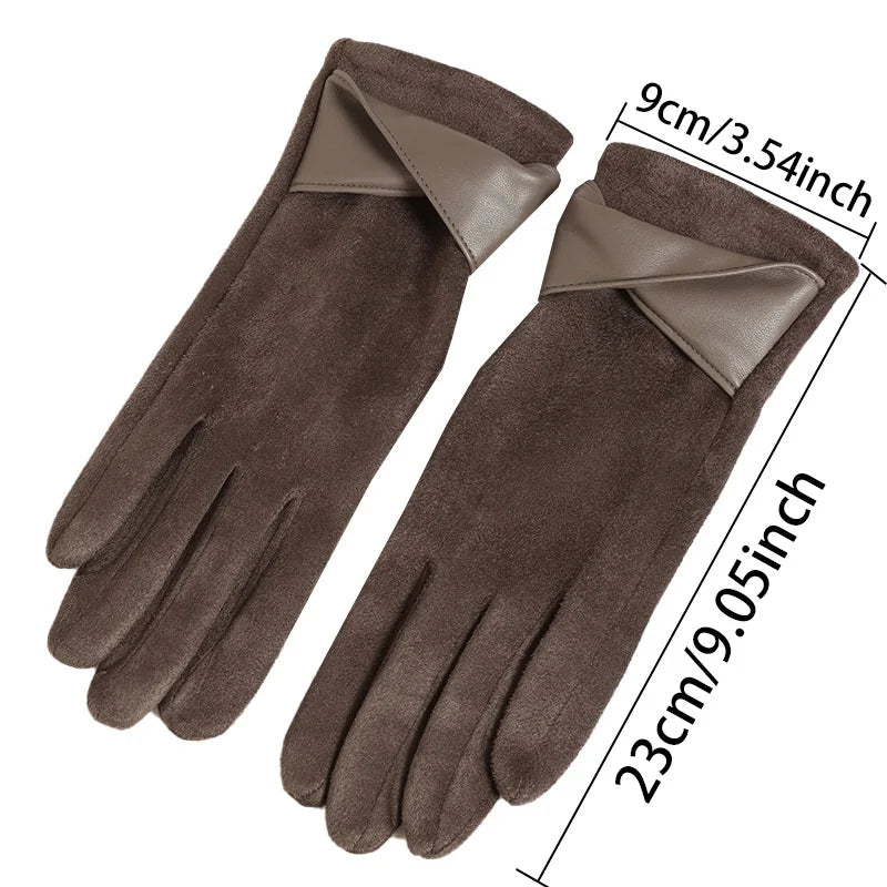 Rue Classic Micro-Suede Gloves