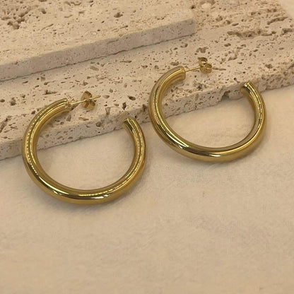 Classic Luxe Hoop Rings Gold & Silver - Solaced Living