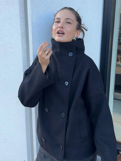 Everlane Edit | Double-Breasted High Collar
