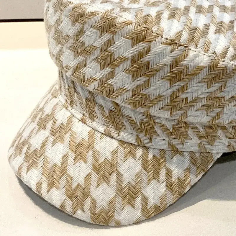 Belleville Houndstooth Flat Beret