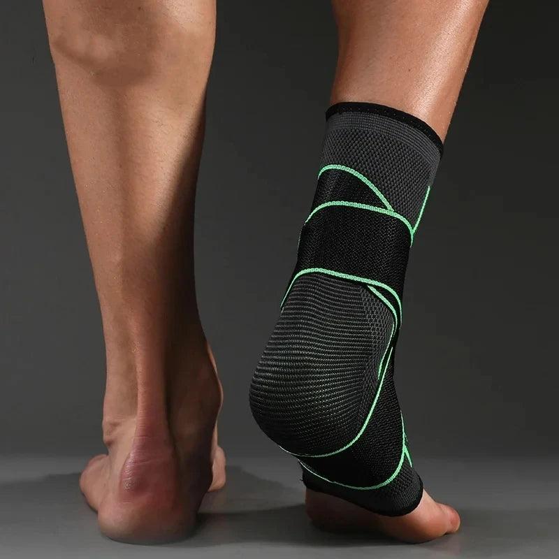 Pressurized Ankle Support with Elastic Strap - Breathable & Adjustable for Sports - Solaced Living