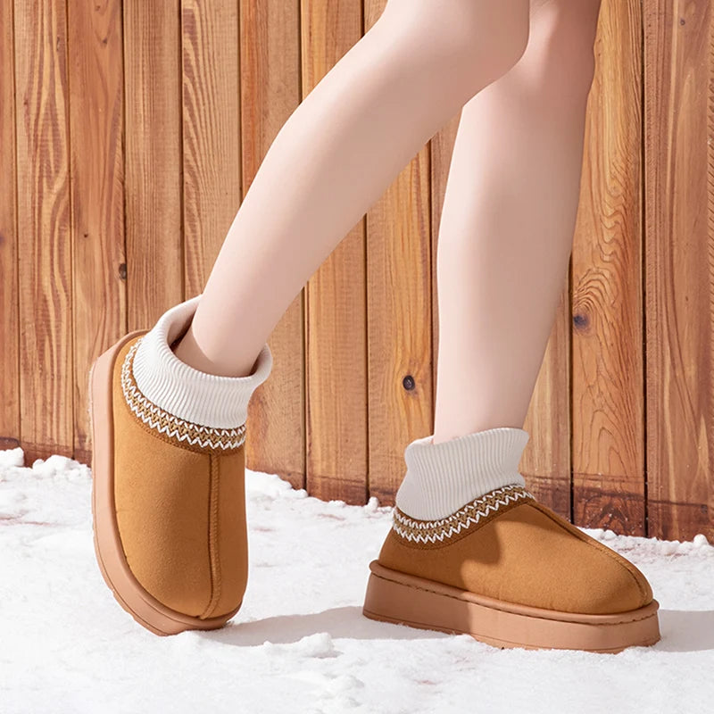 Cozy Sock Platform Slippers