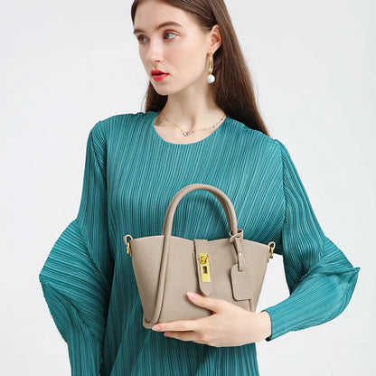 Juliette Classic Leather Bucket Bag