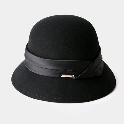 Aurelle — 100% Wool Felt Basin Hat