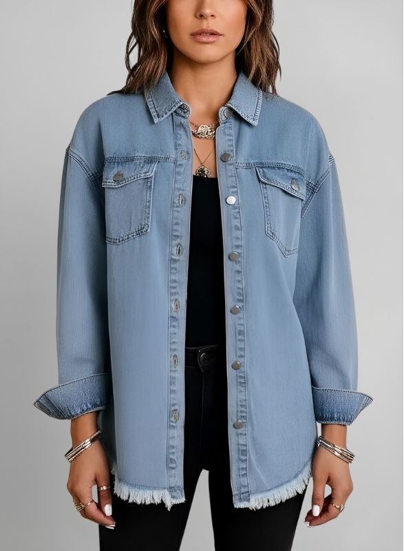 The Longline Denim Shirt