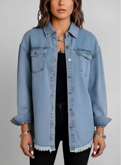 The Longline Denim Shirt