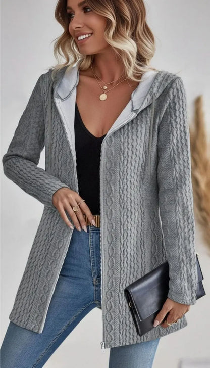 Laurelle Cable Hooded Zip