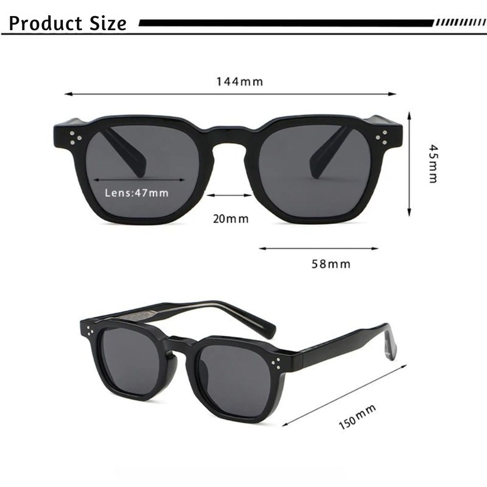 CATERSIDE Retro Square Sunglasses for Women – Vintage Style UV400 Eyewear