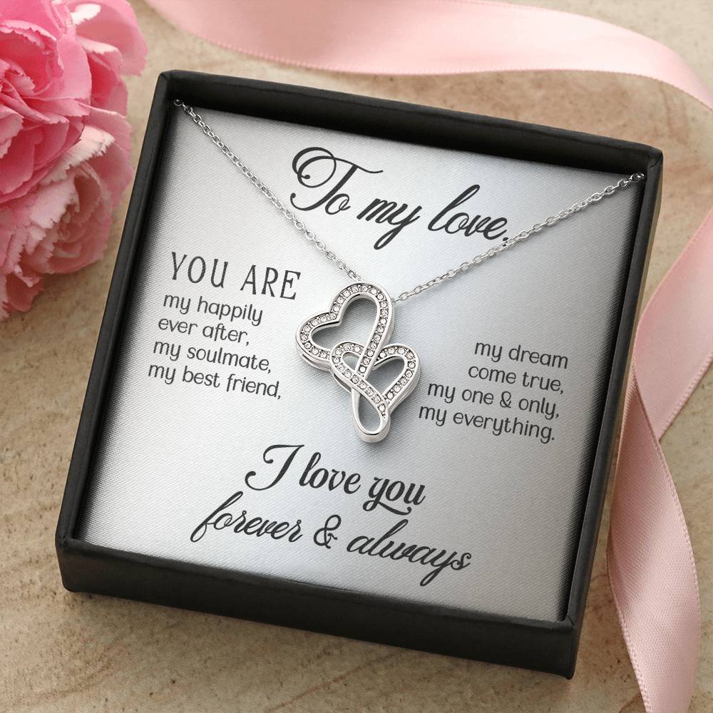 Stunning Heart-to-Heart Pendant Necklace!