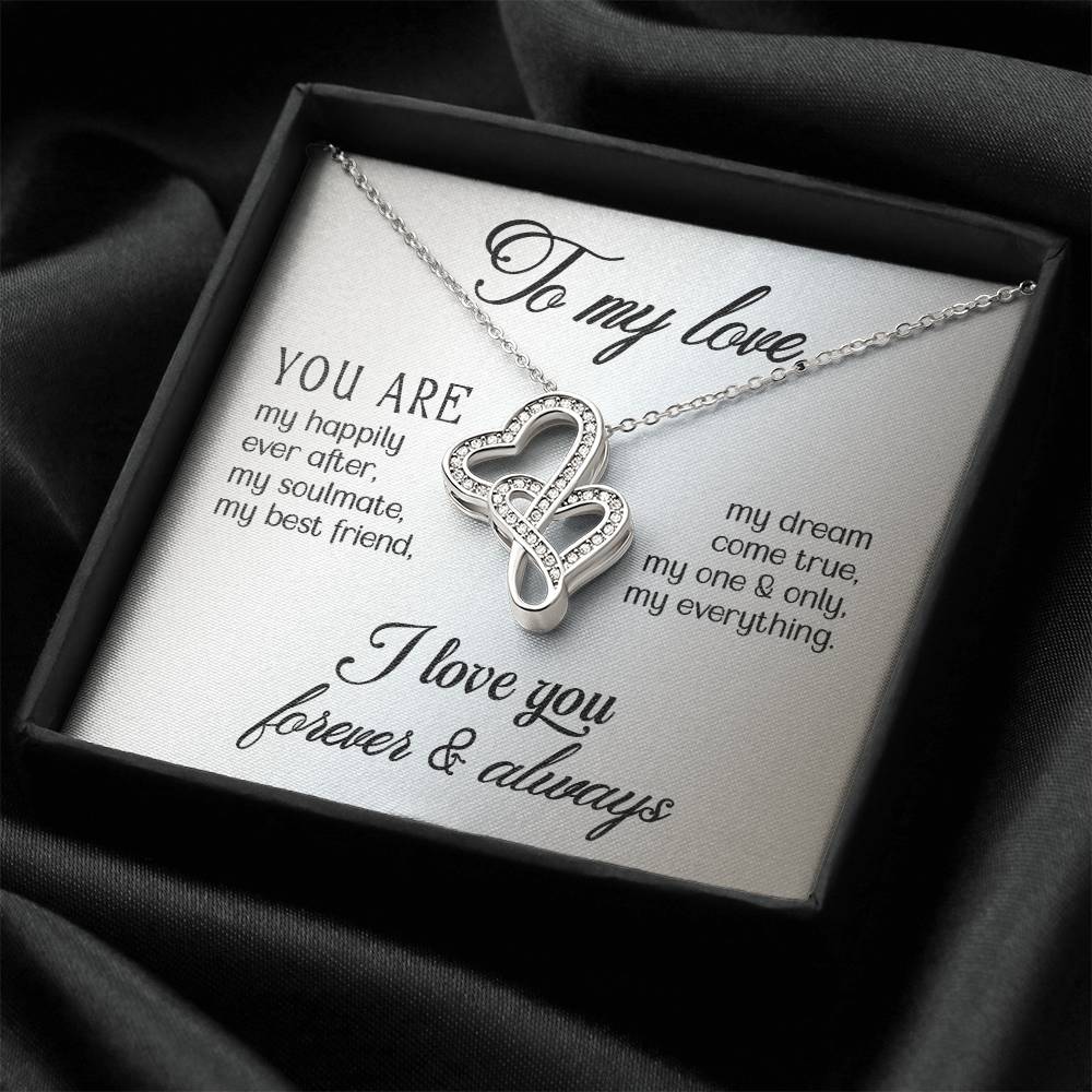 Stunning Heart-to-Heart Pendant Necklace!