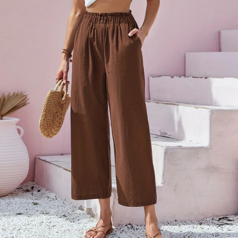 High-Waisted Wide Leg Pants