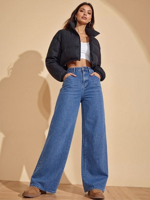 Skyline Cut | High-Waisted Wide-Leg Jeans