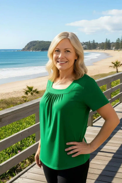 Margot | Pleated Everyday Blouse