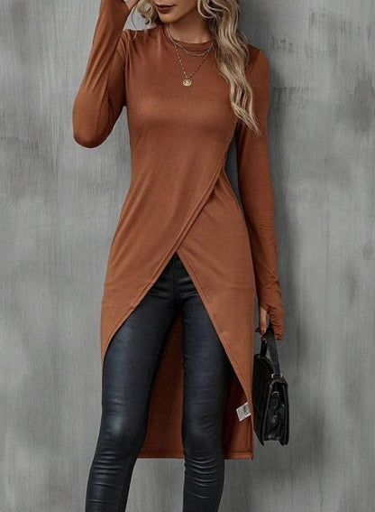 Hemsley — Cross Front High-Low Tunic