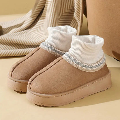 Cozy Sock Platform Slippers