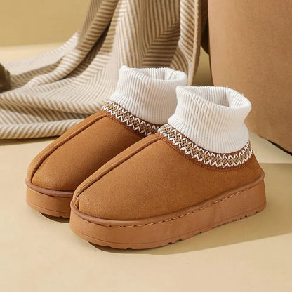 Cozy Sock Platform Slippers
