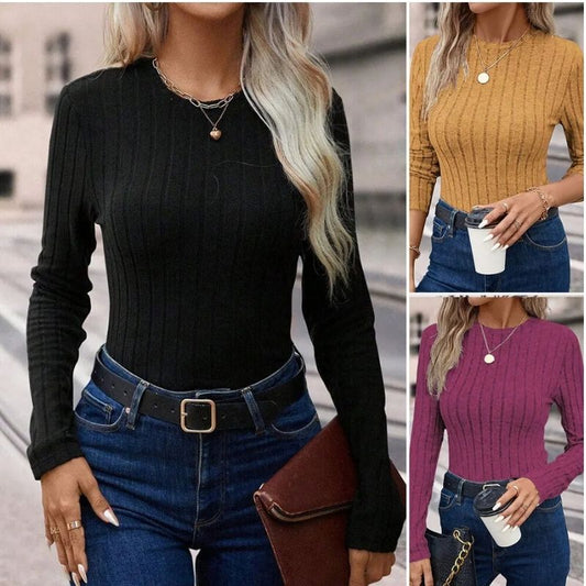 Hawthorne - Ribbed Long-Sleeve Top