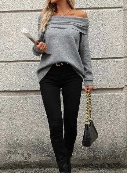 Belford Knit - Convertible Off-Shoulder Pullover